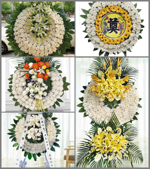 山东济宁任城区唐口街道寺下郝村花圈速递
